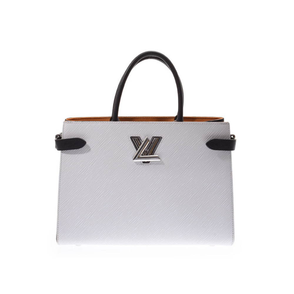 Louis Vuitton Epi Twist Tote White Black Leather Bag